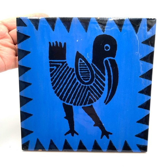 BY GINO ITALYA made exclusively for STARBUCKS Coffee Company plate blue bird - Picture 1 of 6